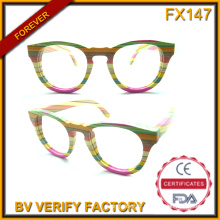 Fx147 artisanat purement lunettes de soleil mode bambou coloré